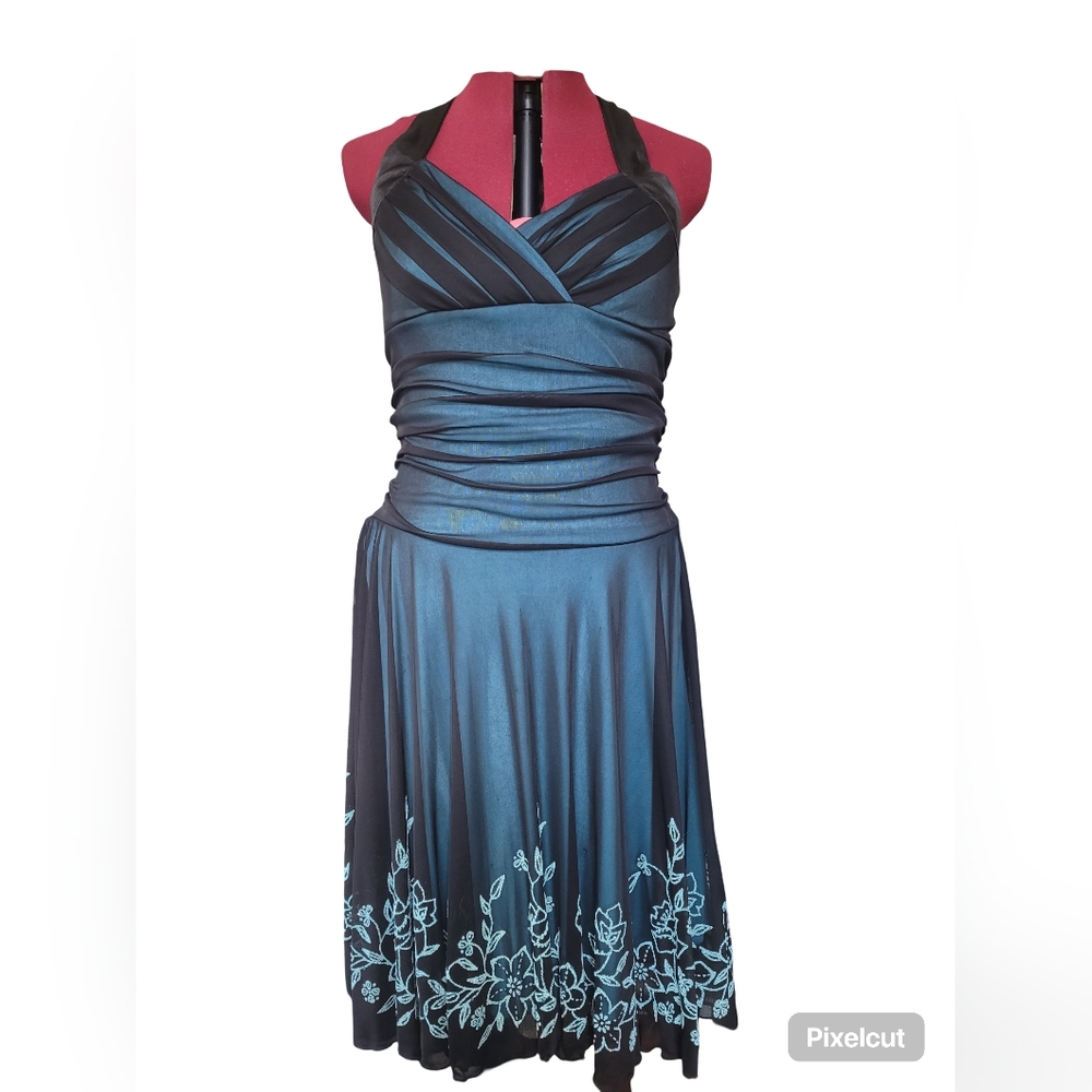 Y2K Fairweather G.L.A.M. Satin And Chiffon Dress